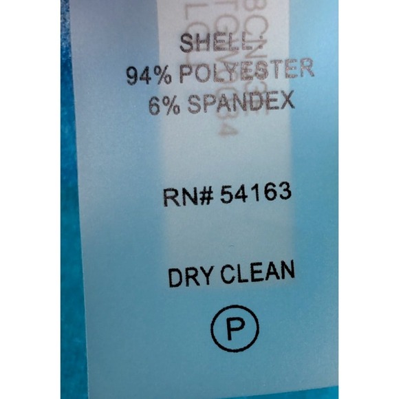 CALVIN KLEIN Midi Dress SIZE 8 Turquoise Blue White Bold Floral Easter GREAT - Picture 13 of 13